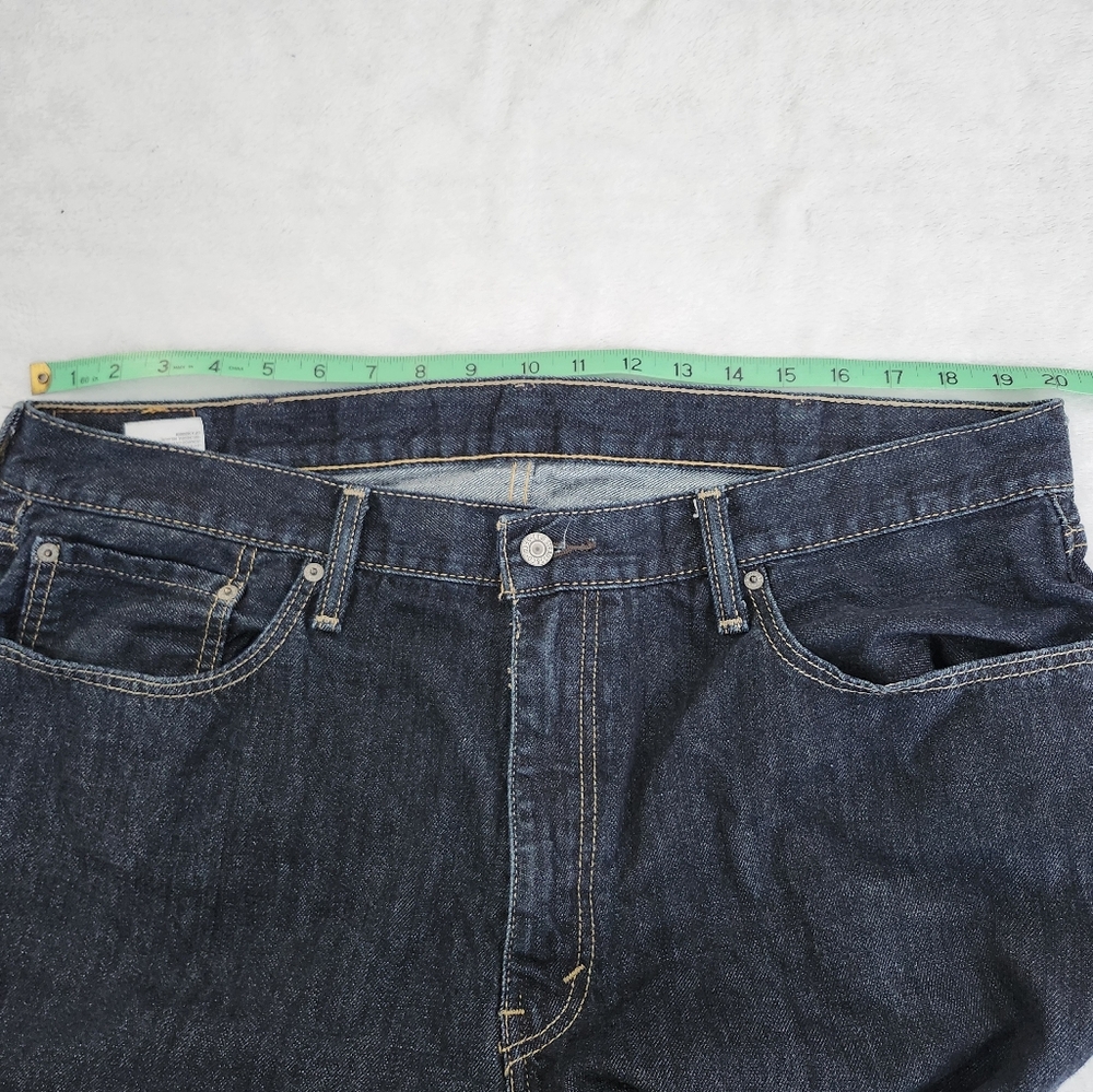 LEVI'S 559 Men's Relaxed Fit Straight Dark Blue Jeans 40x30 - Picture 7 of 8